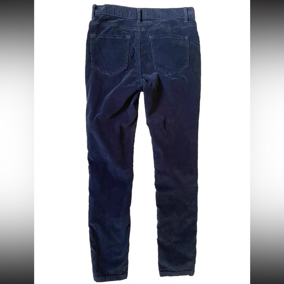 FREE PEOPLE Navy Blue Stretchy Corduroy Pants Skinny - Picture 5 of 6
